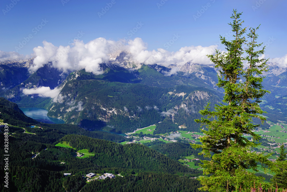 Obraz premium Aerial landscape of Bavaria, Germany, Europe