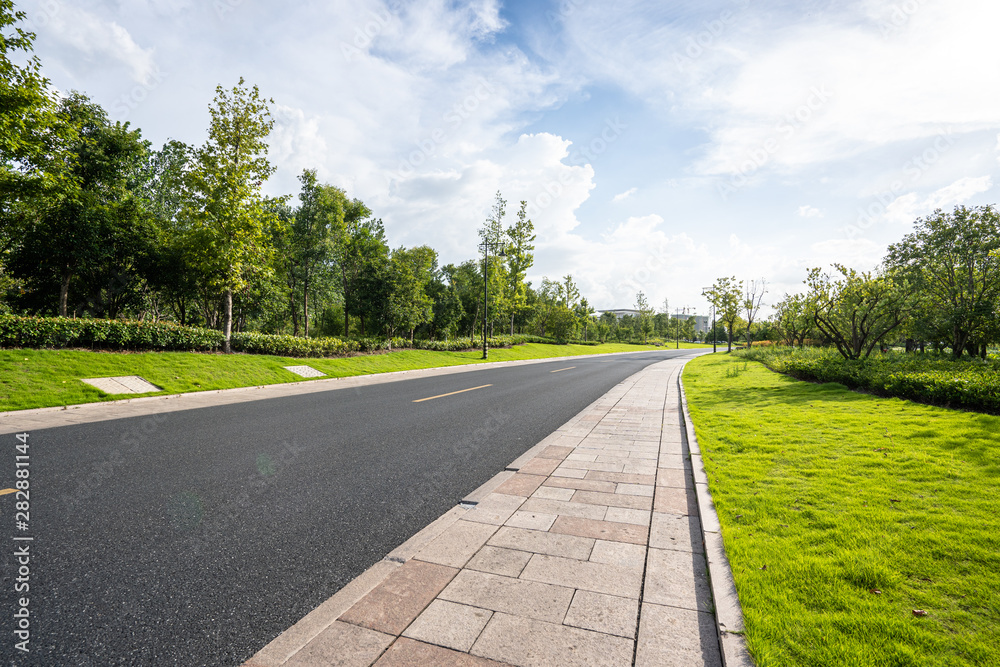 road in park road in park
