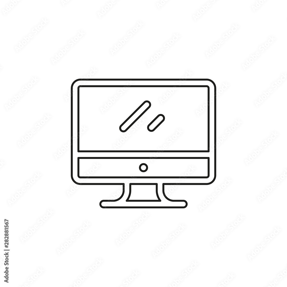 Monitor vector icon Monitor vector icon