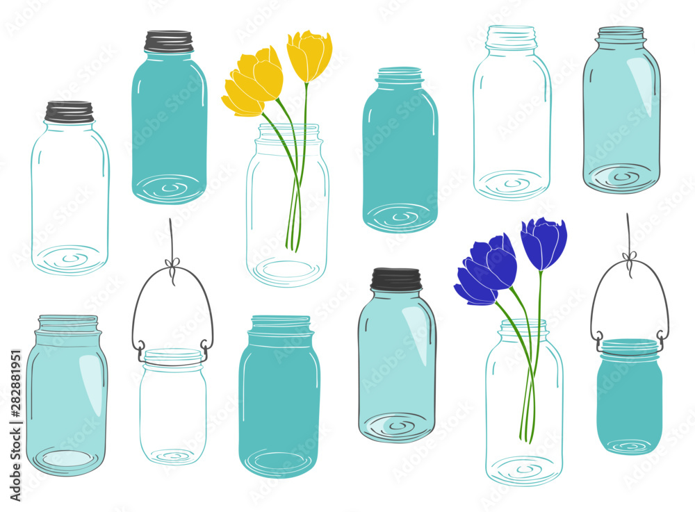 Mason Jars and Tulips