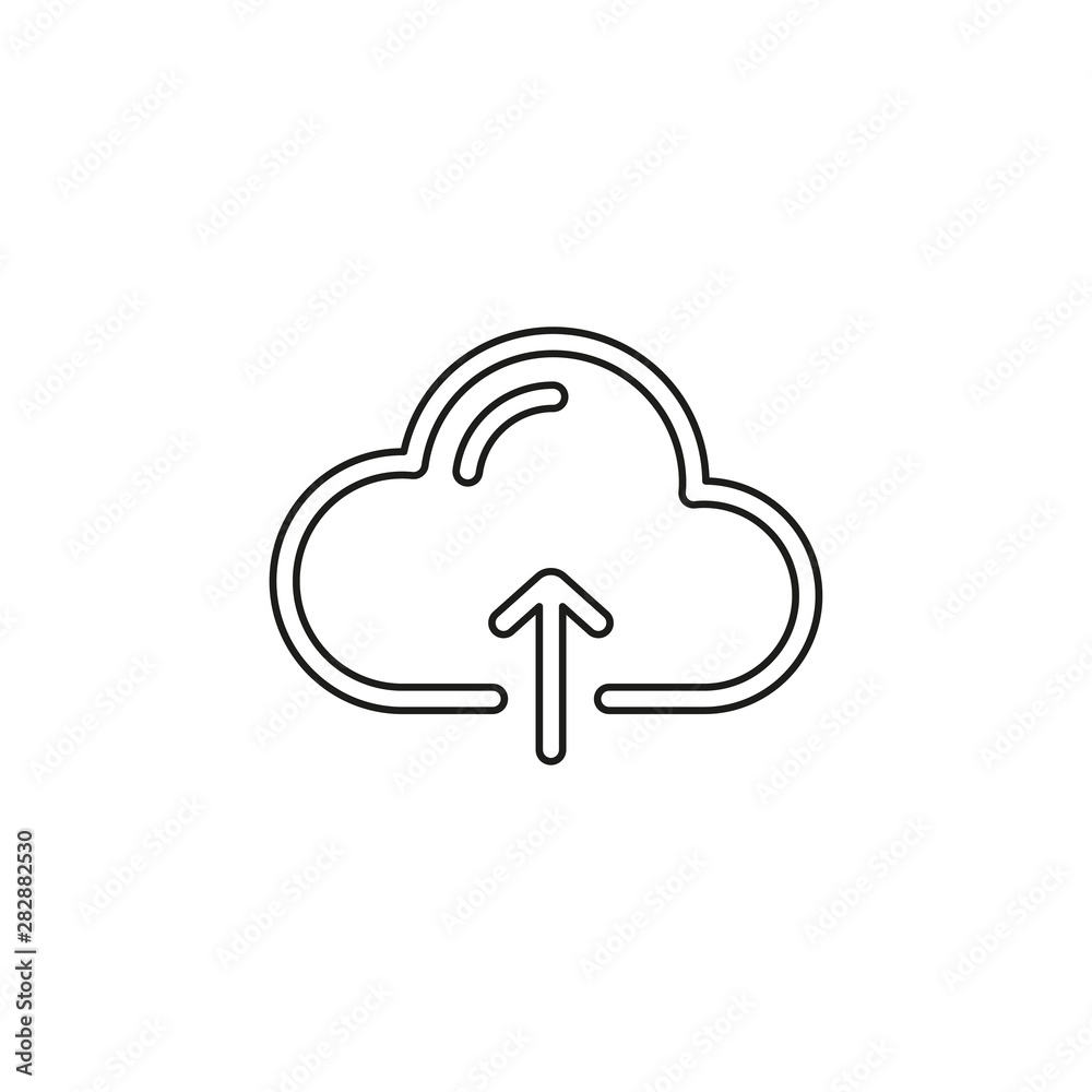 Cloud Upload vector icon Cloud Upload vector icon
