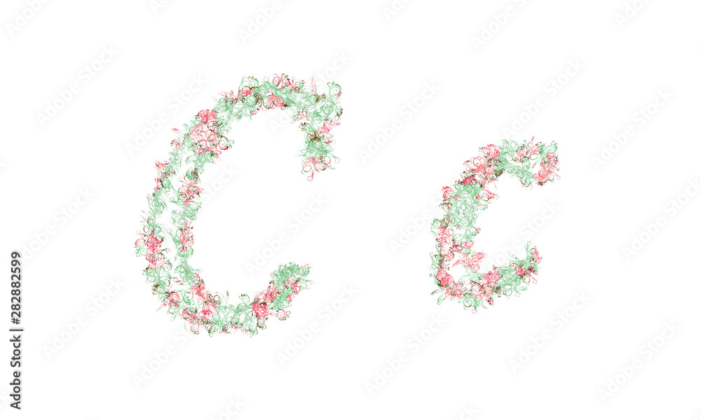 Flower alphabet. Colorful font. Uppercase, lowercase and numbers. Flower alphabet. Colorful font. Uppercase, lowercase and numbers.