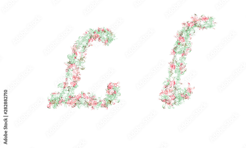 Flower alphabet. Colorful font. Uppercase, lowercase and numbers. Flower alphabet. Colorful font. Uppercase, lowercase and numbers.