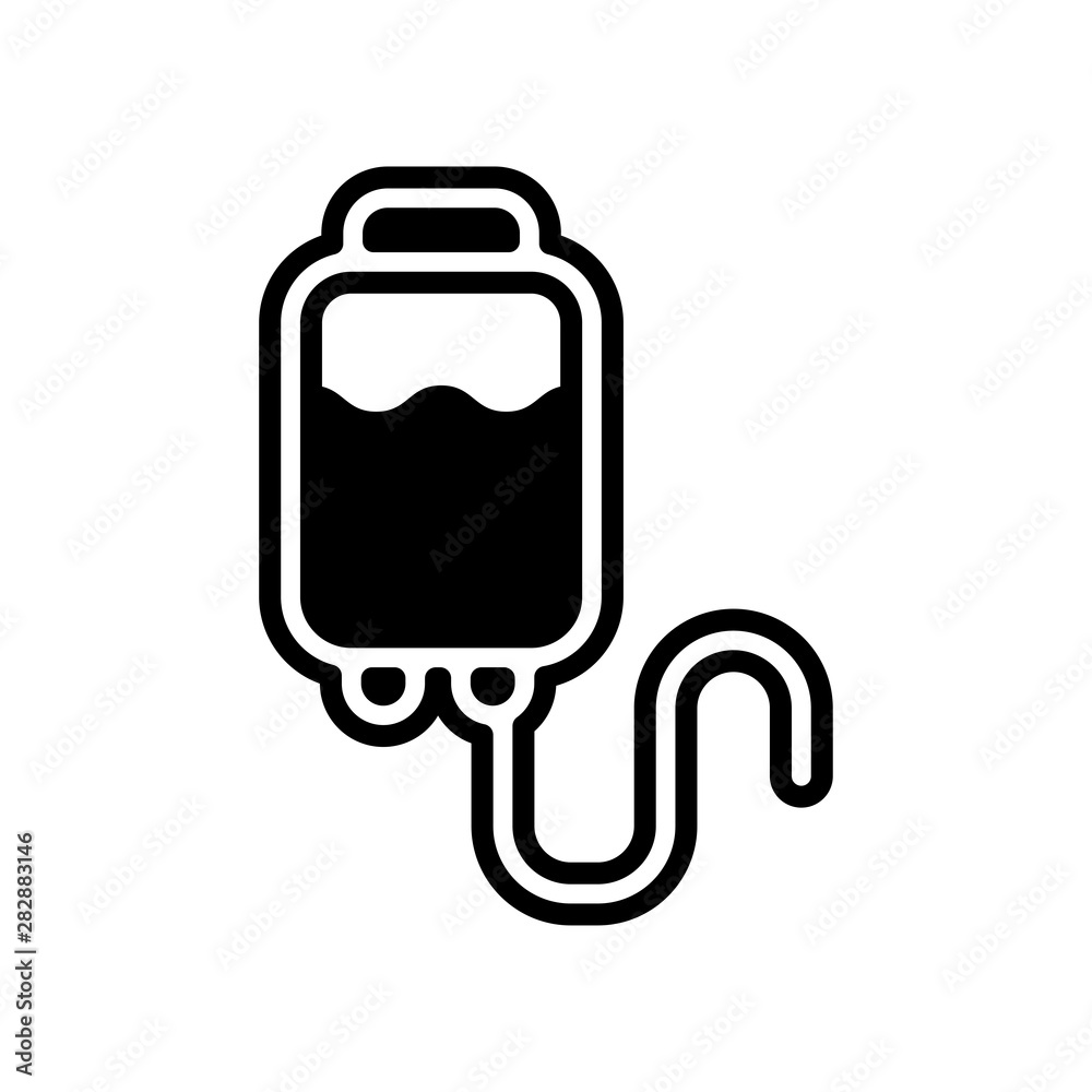 Blood Bag Vector Icon Design Template Blood Bag Vector Icon Design Template