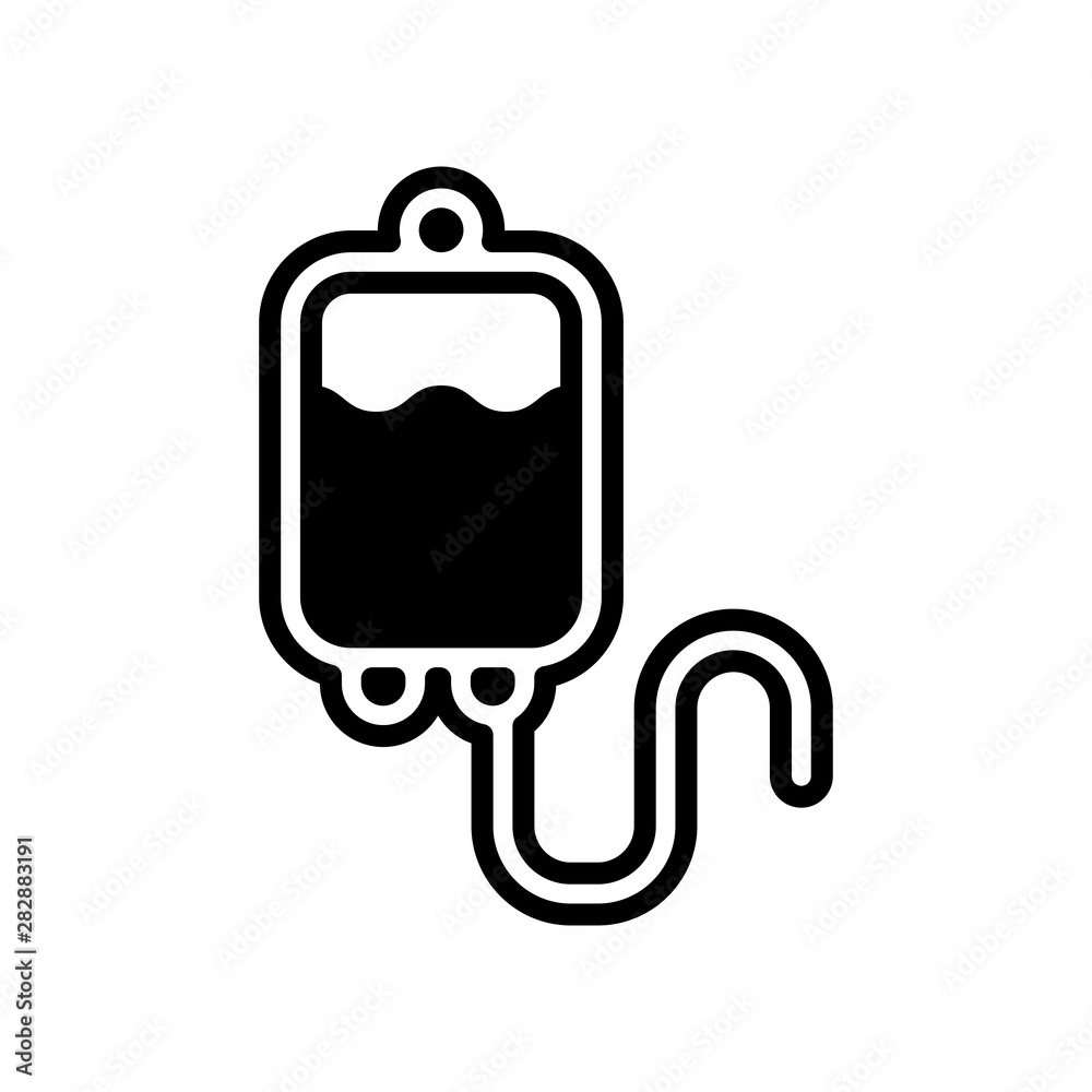 Blood Bag Vector Icon Design Template Blood Bag Vector Icon Design Template