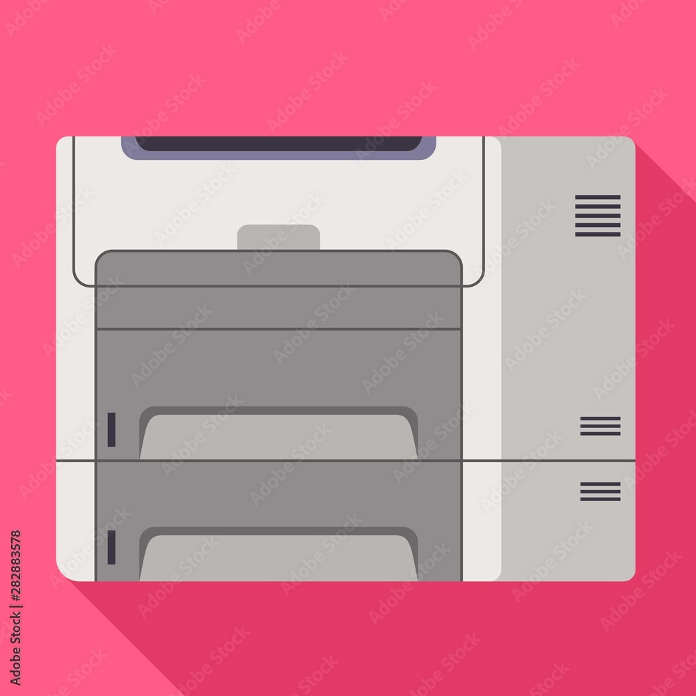 Office printer icon. Flat illustration of office printer vector icon for web design Office printer icon. Flat illustration of office printer vector icon for web design
