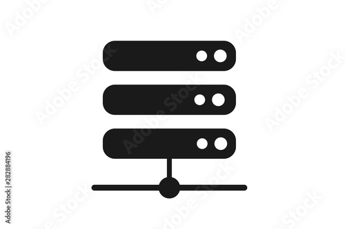 Next Generation Web Hosting or Web Server icon vector on white background