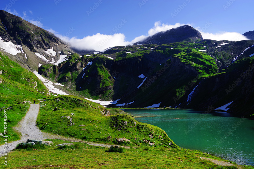 Summer alpine landscape in National Park Hohe Tauern, Austria. 