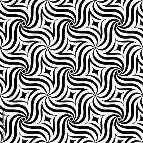 Optical illusion background. Abstract seamless pattern