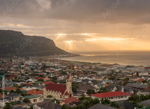 Morning view of Fish Hoek, peninsula, Cape Town, South Africa