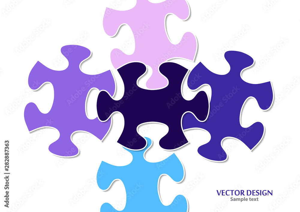 Abstract background from bright puzzle pieces. The composition is an unfinished puzzle. Abstract background from bright puzzle pieces. The composition is an unfinished puzzle.