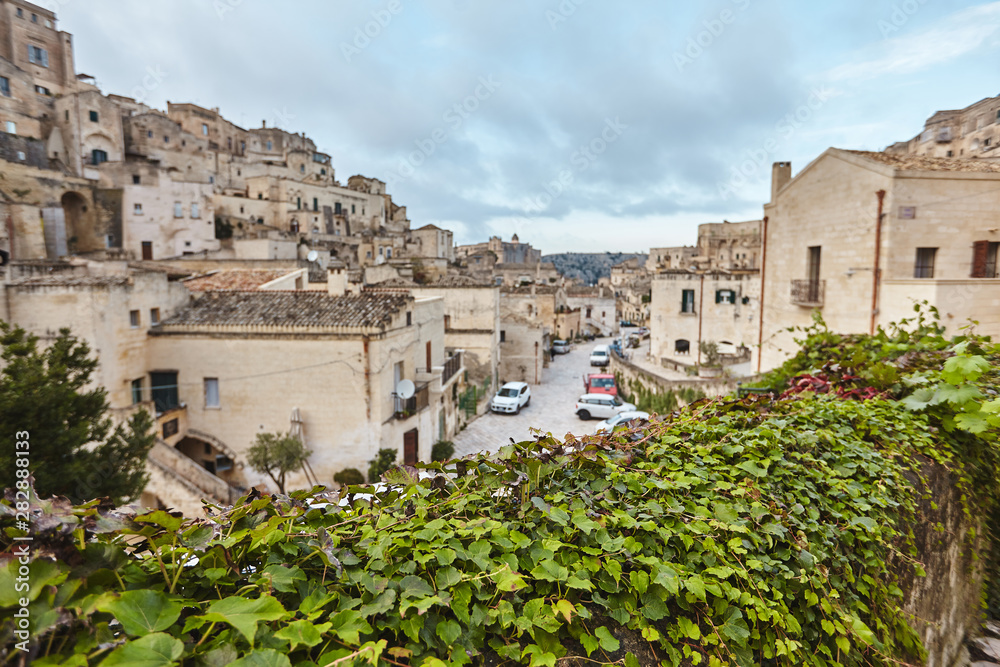 Breathtaking view of the ancient town of Matera, southern Italy.