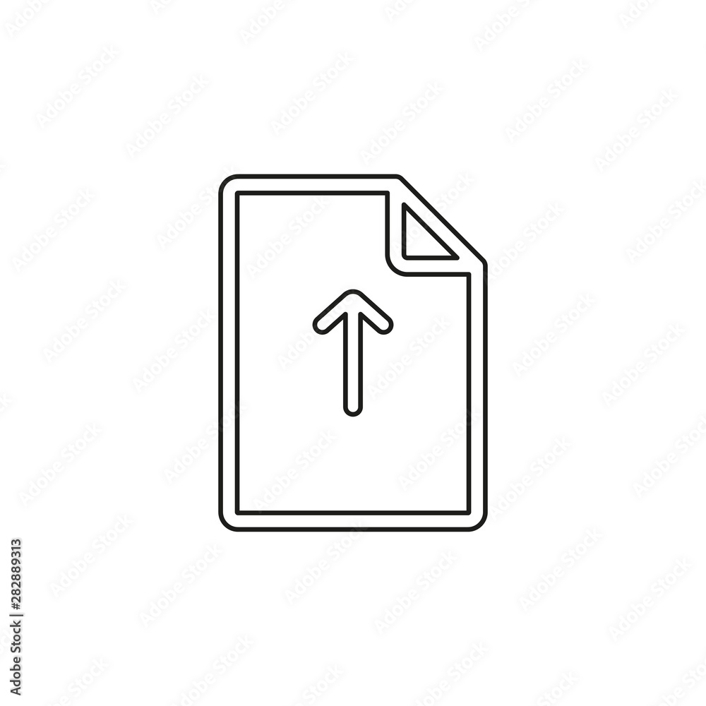 Vector Upload file icon - file document symbol Vector Upload file icon - file document symbol