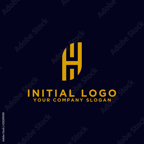 Inspiring company logo designs from the initial letters of the H.-Vector logo icon