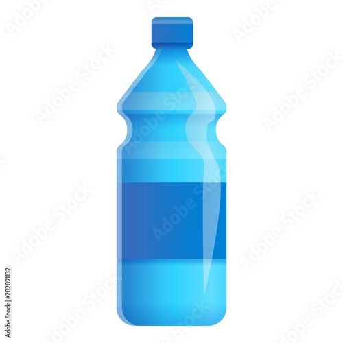 Water bottle icon. Cartoon of water bottle vector icon for web design isolated on white background
