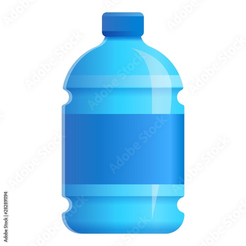 Big water bottle icon. Cartoon of big water bottle vector icon for web design isolated on white background