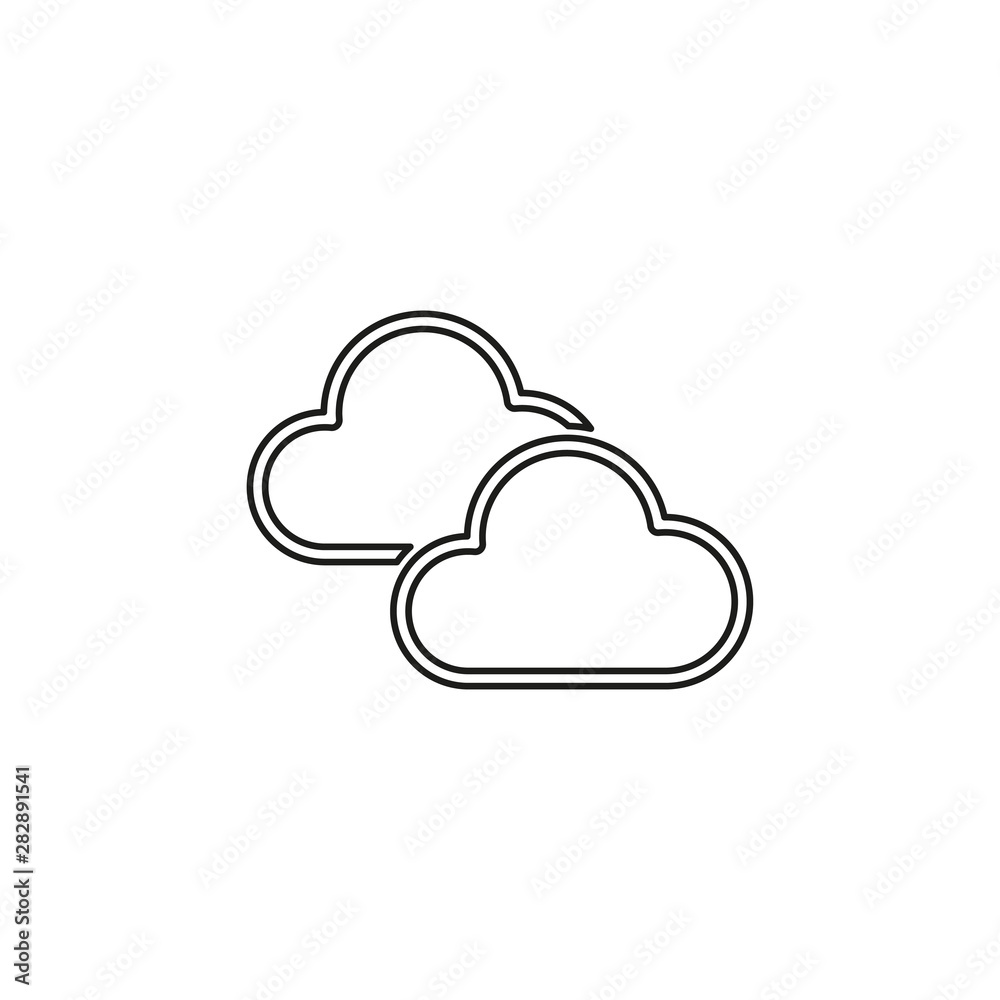 Cloud weather button - vector Cloud rainy Cloud weather button - vector Cloud rainy