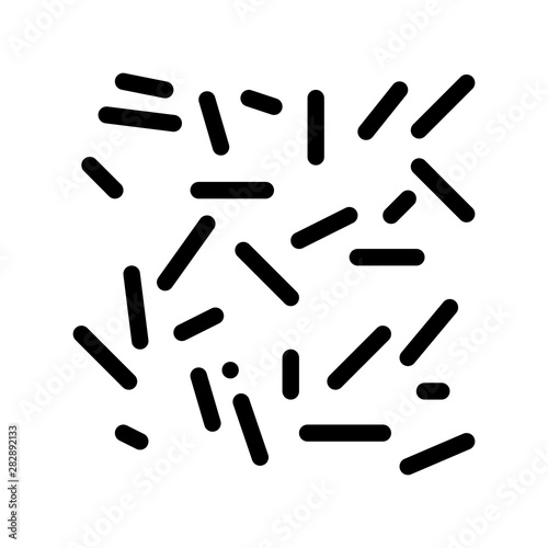 Unhealthy Bacillus Bacteria Vector Thin Line Icon. Disease Organism Bacteria Linear Pictogram. Chemical Microbe Type Infection Microorganism Bacteriology Contour Monochrome Illustration