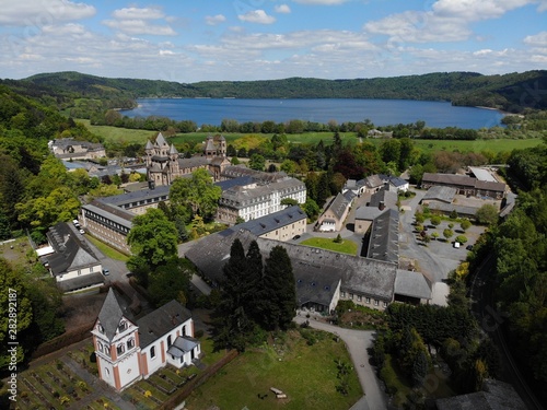 Abtei Maria Laach, Panorama-Flugaufnahme