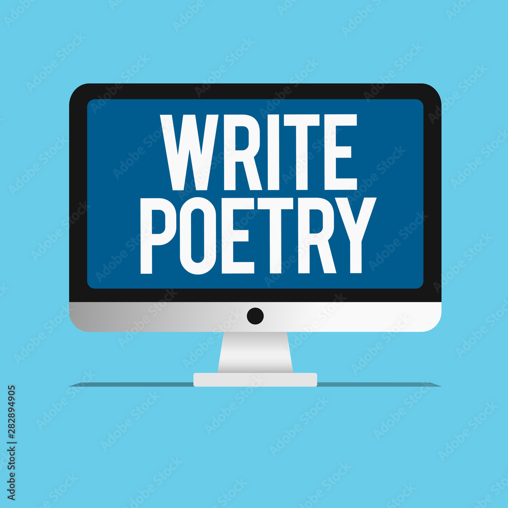 Conceptual hand writing showing Write Poetry. Business photo showcasing Writing literature roanalysistic melancholic ideas with rhyme. Conceptual hand writing showing Write Poetry. Business photo showcasing Writing literature roanalysistic melancholic ideas with rhyme.