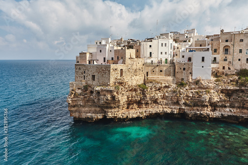 Fototapeta Naklejka Na Ścianę i Meble -  Beautiful scenery of Polignano a Mare, town in the province of Bari, Puglia.