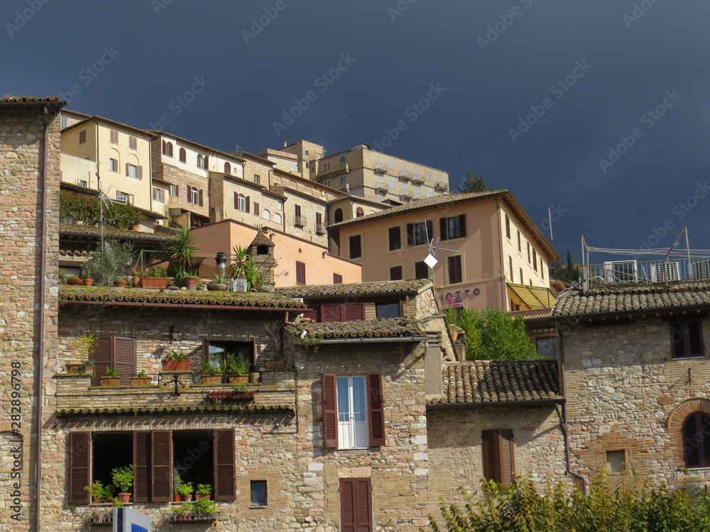 Assis Italia - October 16 2015 - old town houses