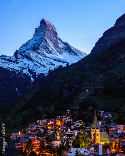 Zermatt blue hour