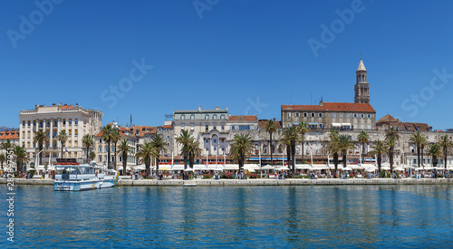 Embankment of the Adriatic Sea in Split, Croatia