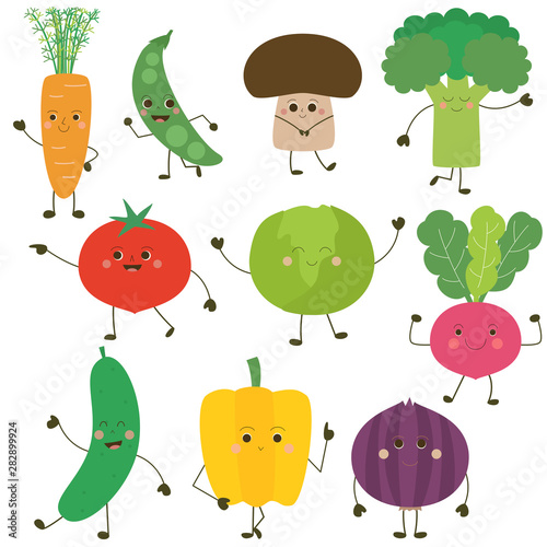 Personnages de légumes 