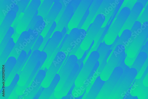 Abstract color pattern of neon blue liquid gradient lines background with modern geometric fluid shapes in dynamic motion stock illustration