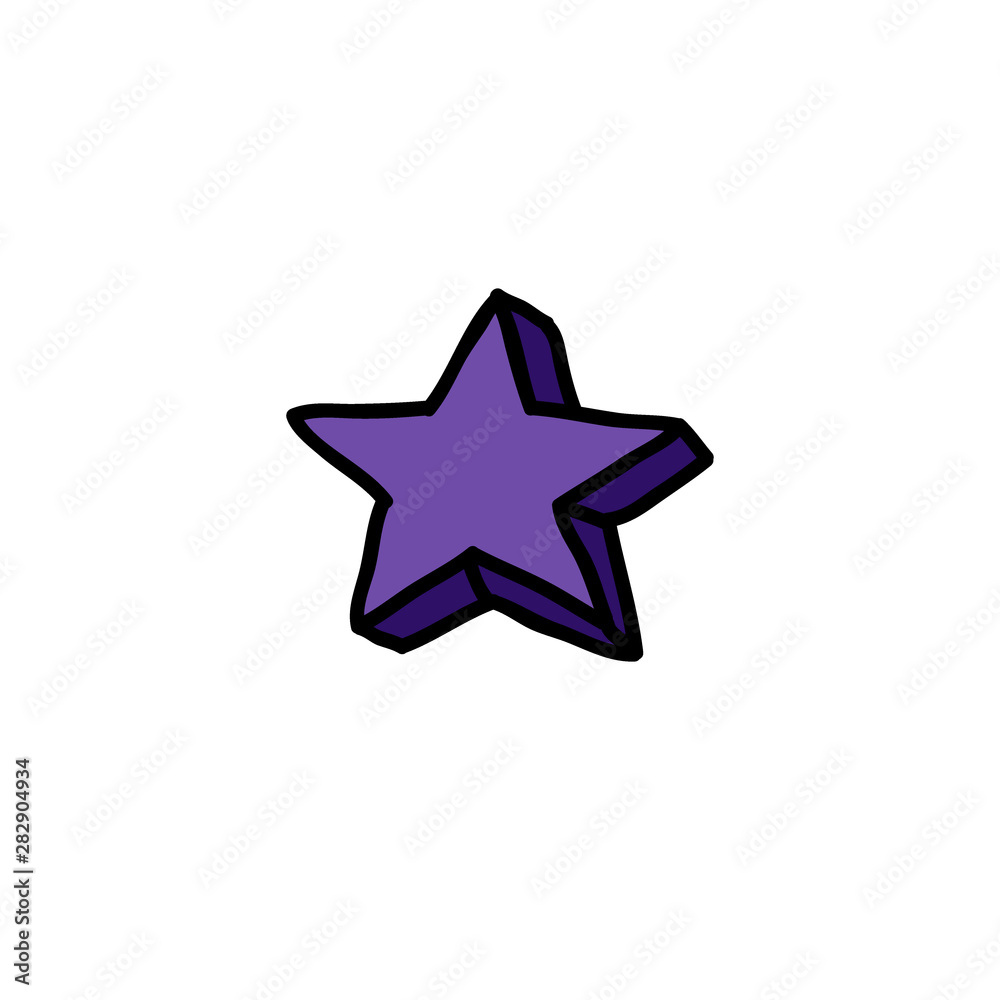 star doodle icon, vector illustration star doodle icon, vector illustration