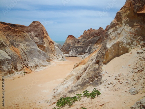 Cliffs in Beberibe, Brazil.