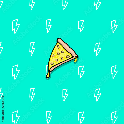 pizza vector simple icon fast food