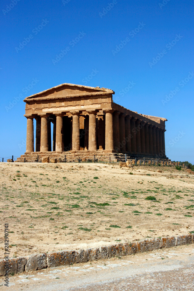 Roman ruins at Agrigento on the island of Sicily, Italy on Thursday 2 July, 2009