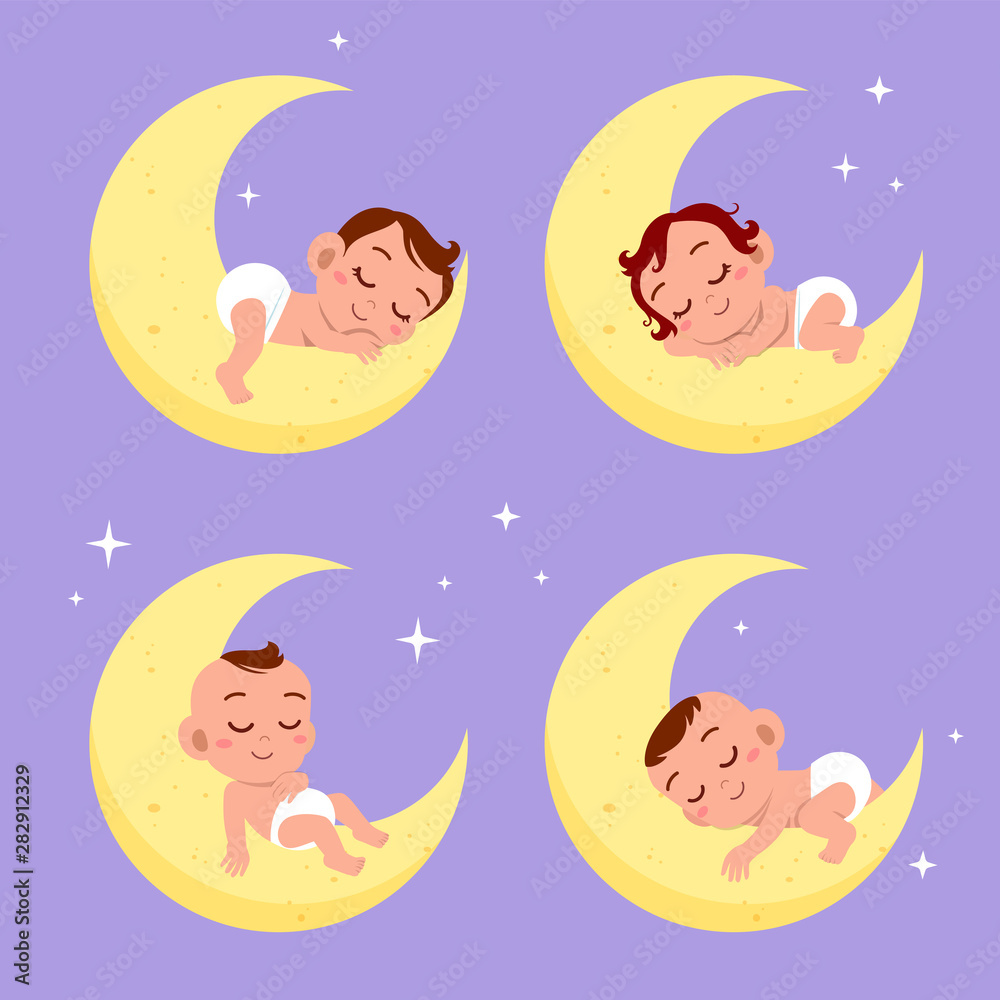 baby sleeping on bownsor (2020 原画)