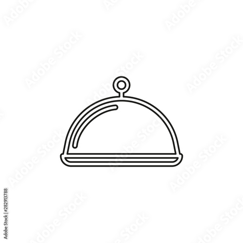 Food platter serving sign icon