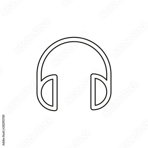 vector headphones icon - sound music