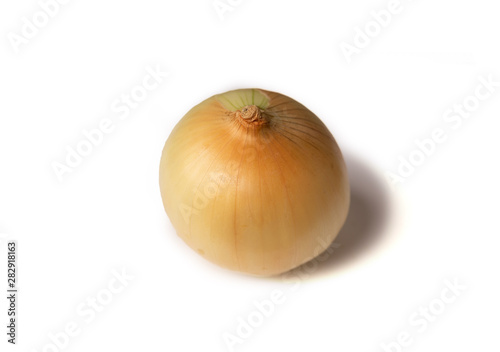 Vegetable  an onion isolated on white background. The concept of agriculture  healthy lifestyle  healthy eating and diet.