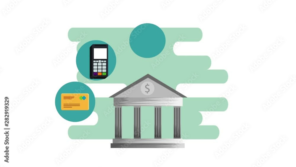 bank building facade financial animation bank building facade financial animation