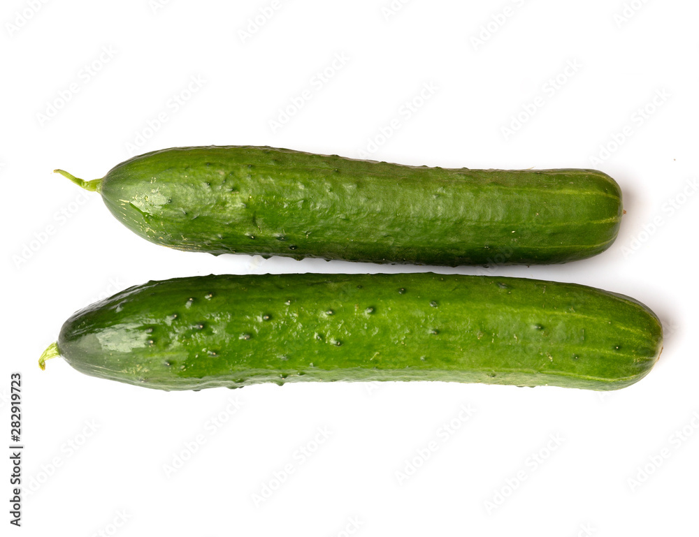 Vegetables, cucumbers isolated on white background. The concept of agriculture, healthy lifestyle, healthy eating and diet. Vegetables, cucumbers isolated on white background. The concept of agriculture, healthy lifestyle, healthy eating and diet.