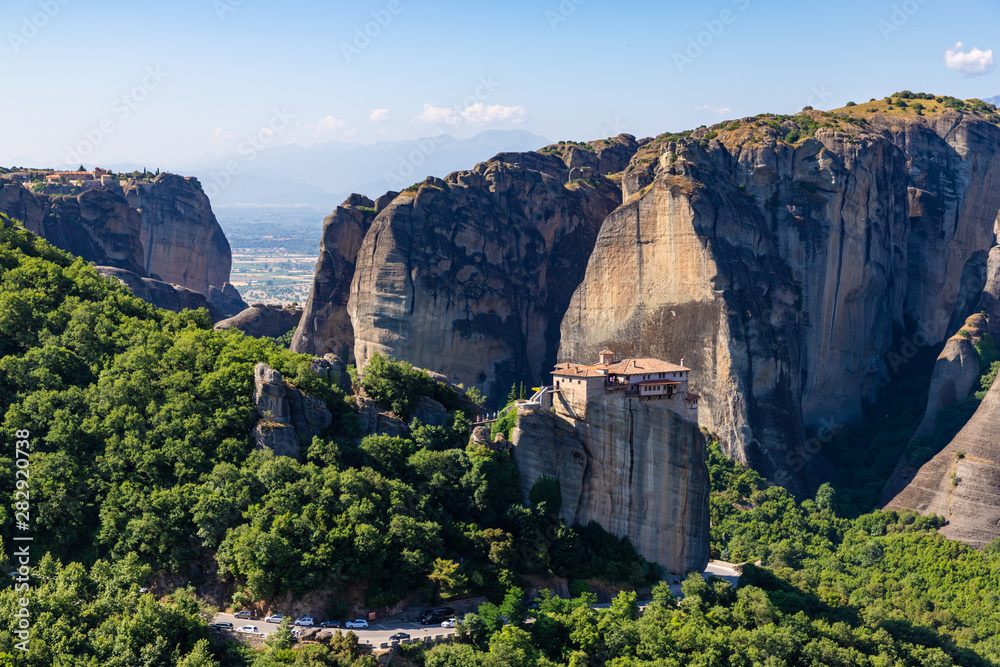 Roussanou Monastery at Meteora Monasteries in Trikala region, Greece.