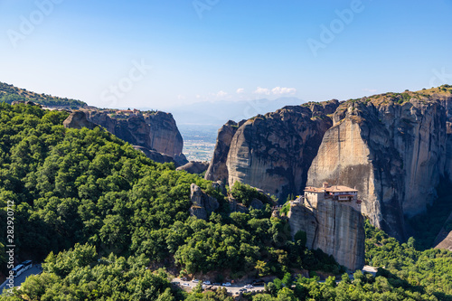 Roussanou Monastery at Meteora Monasteries in Trikala region, Greece. photo