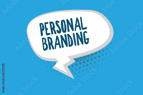 Word writing text Personal Branding. Business concept for Marketing themselves and their careers as brands.