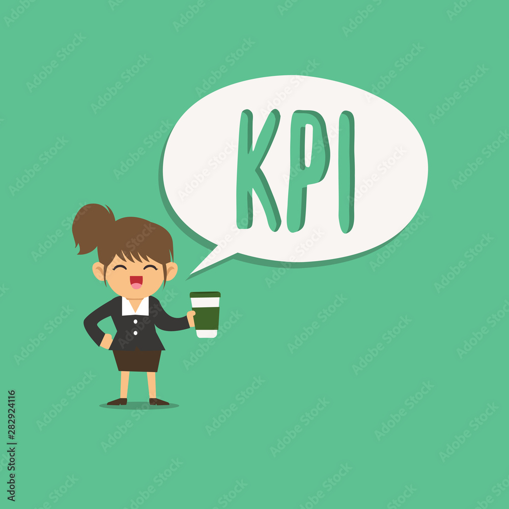 Text sign showing Kpi. Conceptual photo Evaluate the success of an organization in a particular activity. Text sign showing Kpi. Conceptual photo Evaluate the success of an organization in a particular activity.