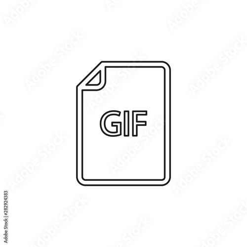 download GIF document icon - vector file format