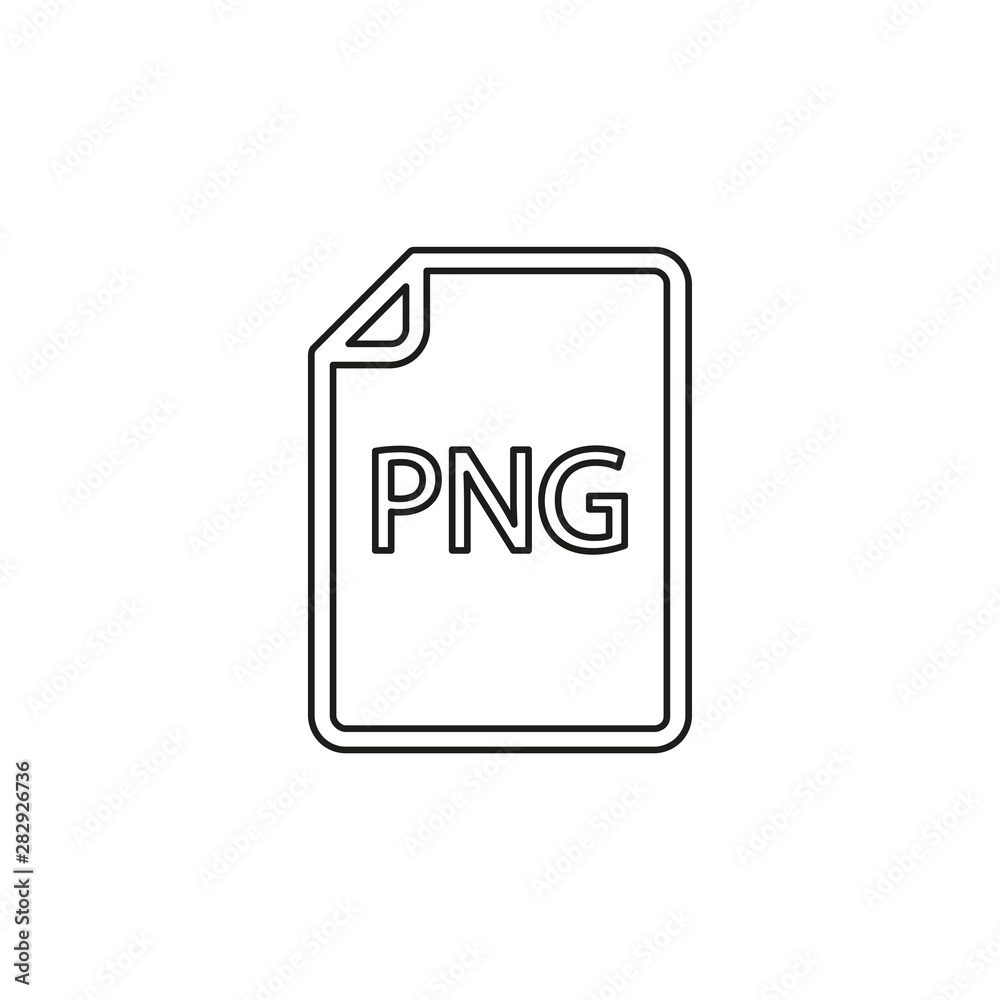 download PNG document icon - vector file format