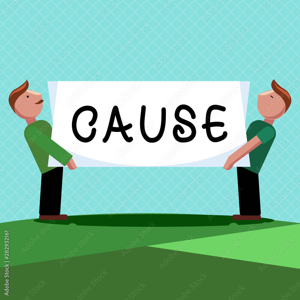 Word writing text Cause. Business concept for Person Thing that gives rise to an action phenomenon and condition. Word writing text Cause. Business concept for Person Thing that gives rise to an action phenomenon and condition.