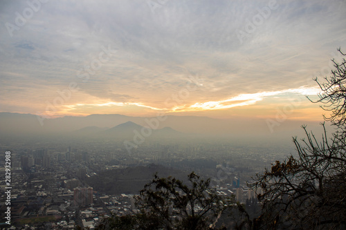 santiago sunset
