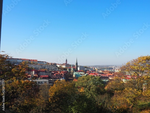 view of Gothenbourg Sweden in autumn 