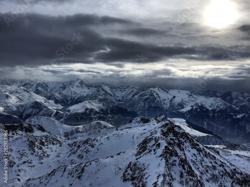 view of mountains in winter Alps France © Madison